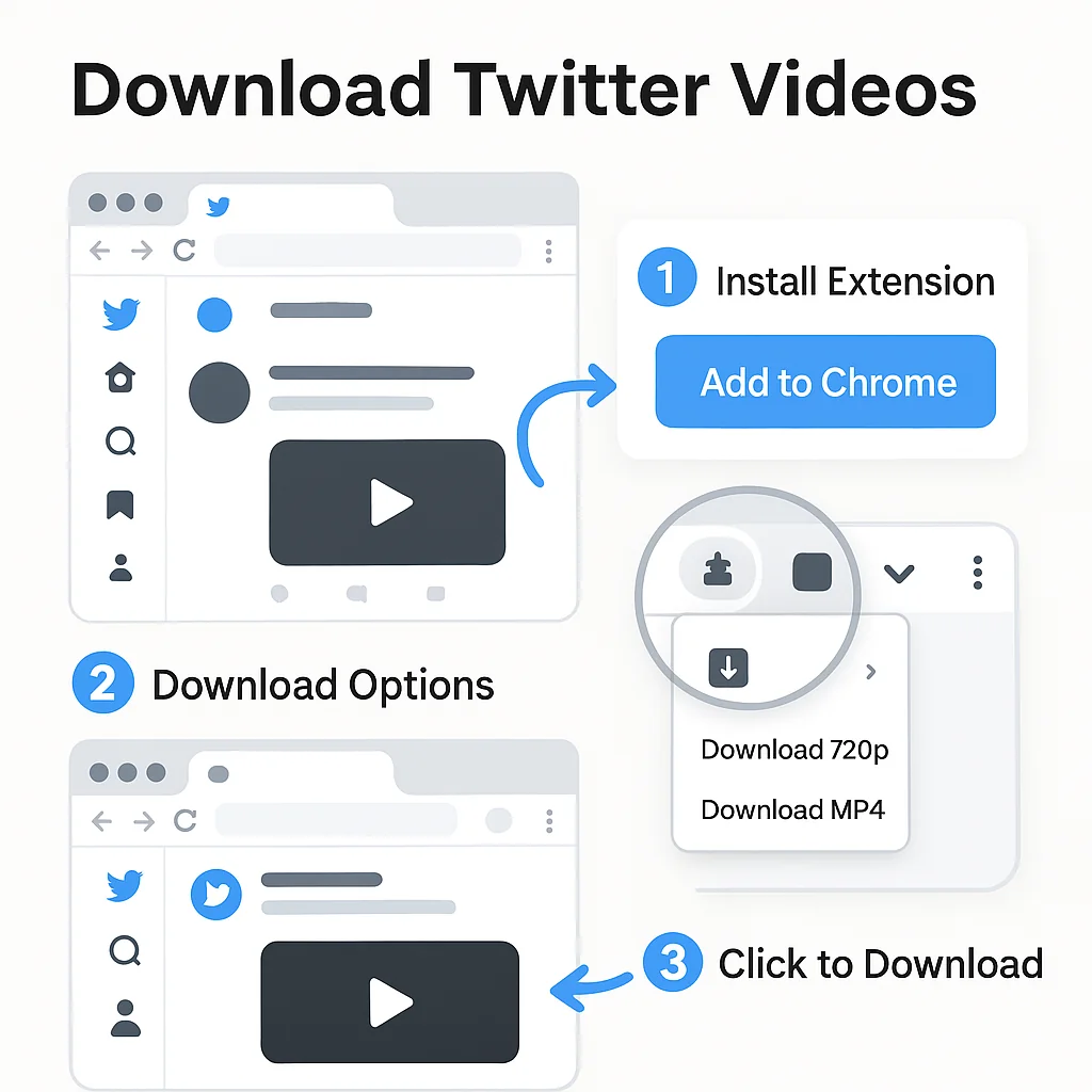 Browser Extensions Tutorial showing Chrome, Firefox and Edge logos