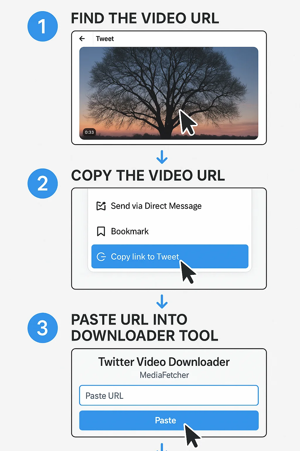 Download Twitter video on desktop