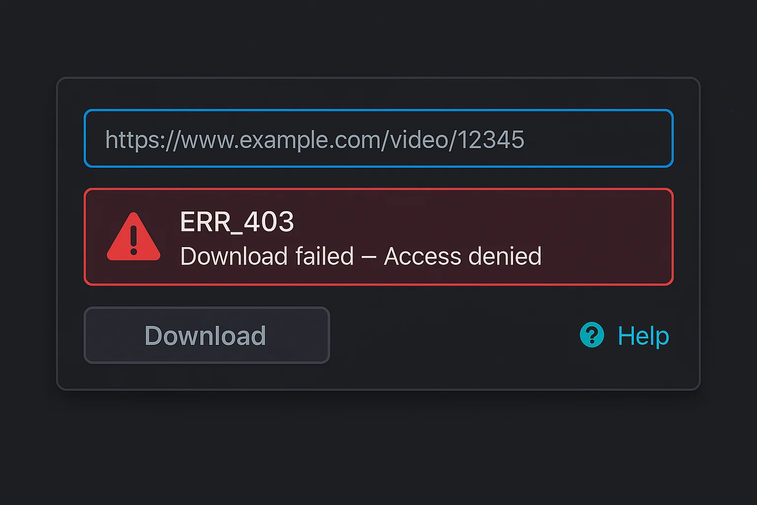 Comparison of generic error messages versus MediaFetcher's specific troubleshooting information