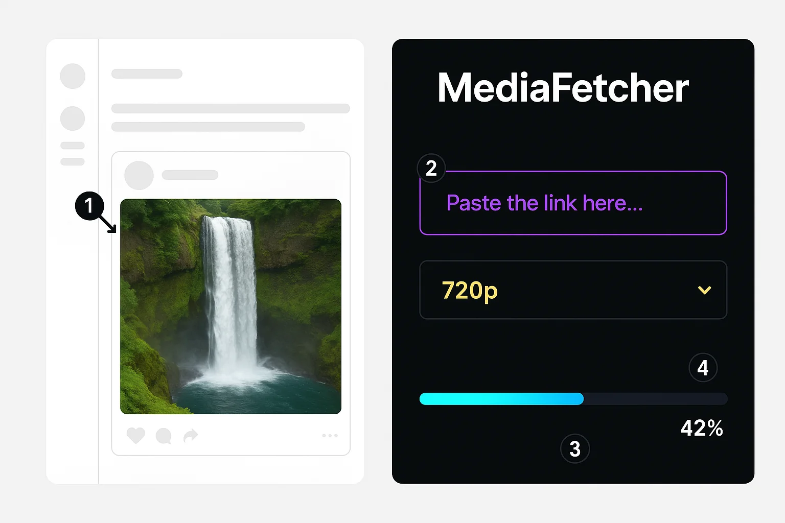 Twitter Video Download Guide showing interface and download options