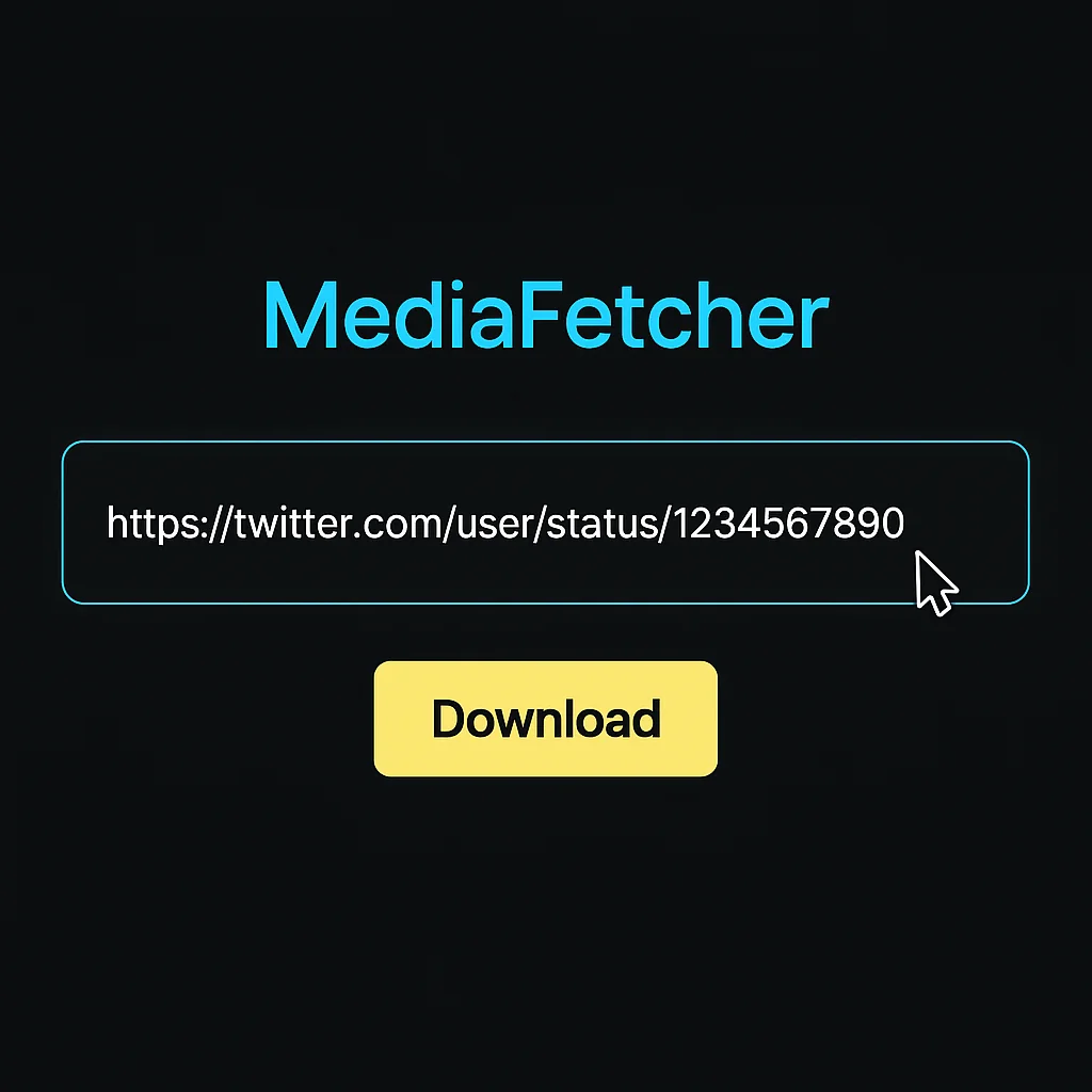 Pasting a Twitter video URL into MediaFetcher on Android